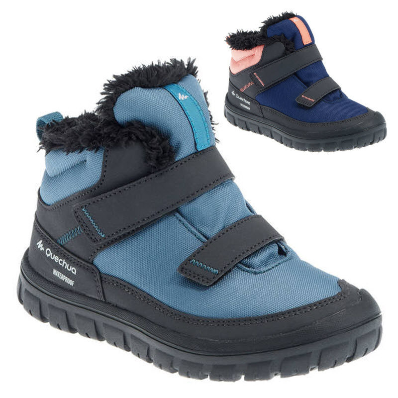 迪卡侬婴幼儿童宝宝男孩女孩运动鞋登山保暖防水防滑加绒雪地靴