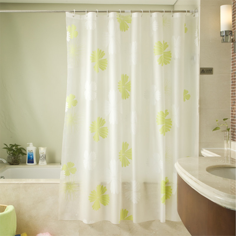 卫生间浴帘防水布套装浴室门帘加厚防霉帘子挂帘免打孔淋浴隔断帘,家庭/个人清洁工具,浴帘,淘宝优惠券,粉丝福利购,淘宝优惠卷