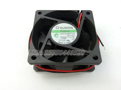SUNON建准 变频器风扇 6025 24V 2.7W 6厘米 KDE2406PTVX MS.A.GN