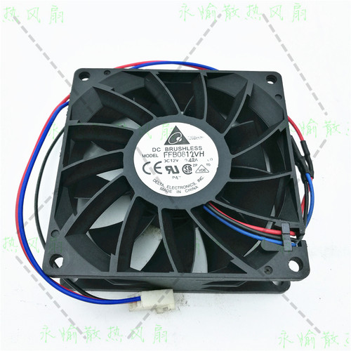 原装台达 FFB0812VH 12V 0.42A -FOO 8025 测速 双滚珠机箱风扇 - 封面