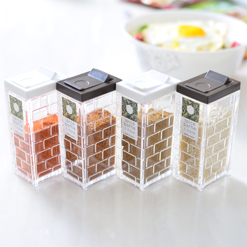 日本进口塑料调味罐调味瓶带盖调料瓶透明可视胡椒瓶椒盐瓶单孔在类目 厨房/烹饪用具, 厨用小工具/厨房储物, 储物瓶罐/厨房储物器皿, 调味瓶罐中 - 来自Buy2taobao.com提供专业的淘宝代购服务