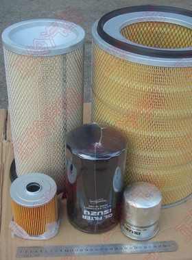 三滤套装 空气格 空滤 柴油格 机油格 五十铃 FVR34 欧二三四6HK1