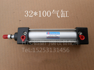 。32*100双作用V锯气缸 气动元件 断桥铝合金塑钢门窗设备加工配