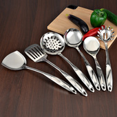 不锈钢厨具锅铲子大漏勺饭勺汤勺平煎铲粉扒烹饪用具厨房套装 用品