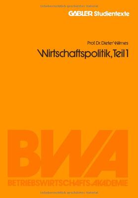 【预售】Wirtschaftspolitik, Teil 1