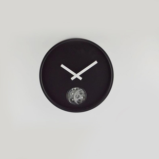 博派德国原装 客厅挂钟高雅时钟 设计齿轮钟静音简洁艺术时尚