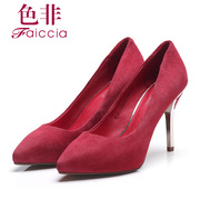 Non spring 2015 superficial counters authentic sheep Beijing pointed stilettos shoes WIAB71302AP