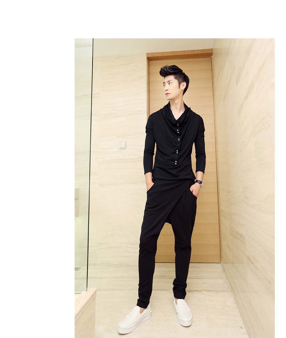 秋季韩版大码小脚胖子休闲裤