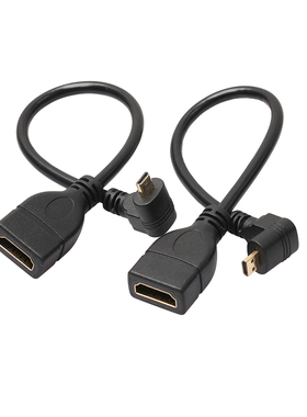 微型HDMIi转标准高清线micro hdmi手机连接电视游戏投影转接线