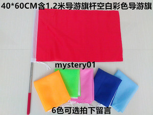 40*60CM各色小彩旗幼儿园春游秋游导游旗导游旗帜空白彩旗导游旗