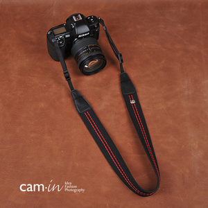 cam-in 棉织系列专业时尚相机背带 通用接口 cam8046