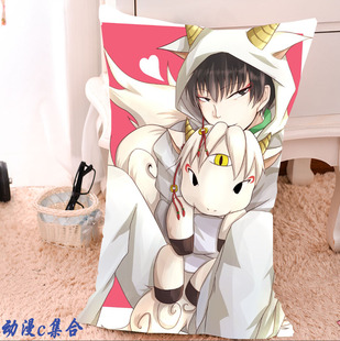 鬼灯的冷彻白泽抱枕开学毕业 动漫周边cos二次元宅男腐女生日礼物