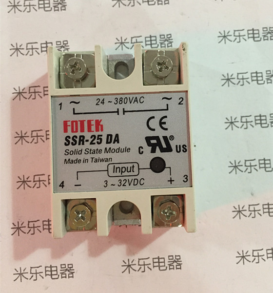 单相固态继电器SSR-25DA 25DA-H直流控交流 25DD直流控直流  25A