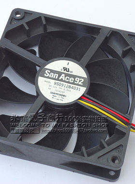 原装三洋9S0912B4031 9CM 9225 12V0.02A 3线测速 超静音风扇