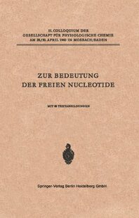 【预订】Zur Bedeutung Der Freien Nucleotide
