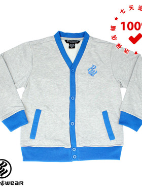 新品美国潮牌Rocawear春秋抓绒卫衣儿童英伦开衫时尚百搭外套童装