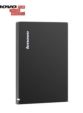 联想USB3.0接口移动硬盘F308 移动硬盘1TB超薄黑2.5寸硬盘5400转