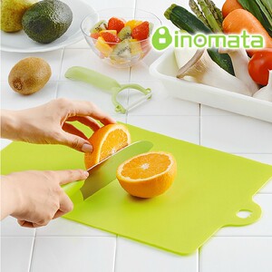 日本进口正品 inomata超薄抗菌树脂软切菜板塑料分类水果砧板