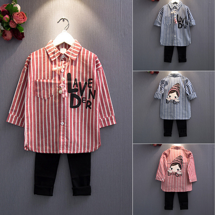 Chemise fille à manche longue - Ref 2087366 Image 1