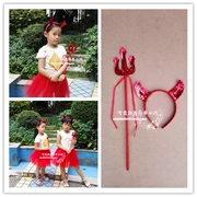 Halloween giả trang bên trò chơi chương trình cung cấp đạo cụ Giáng sinh sequin ba ngã ba + sừng headband - Sản phẩm Đảng / Magic / Hiệu suất