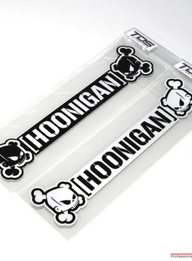 TUTU圖圖車貼 HOONIGAN 漂移大师KENBLOCK改装反光贴 汽车装饰贴