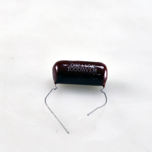 美国古董 油浸 CBB电容 0.082uF1000V 耦合电容