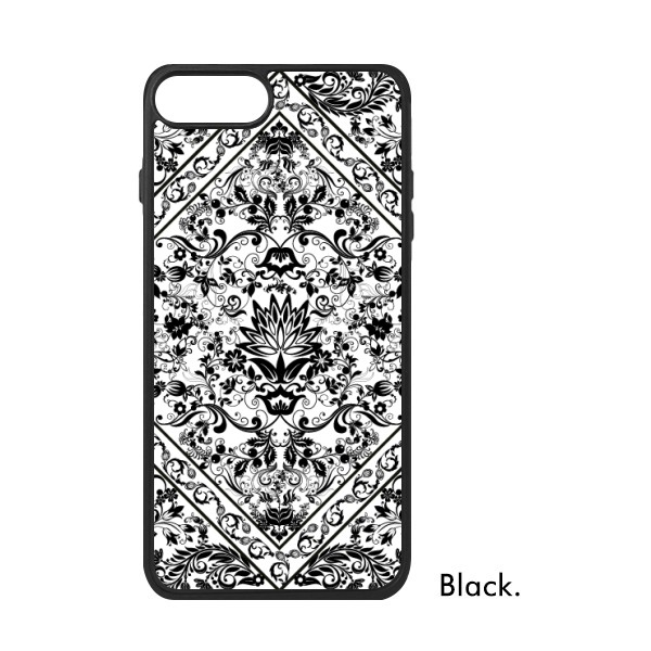 适用于iPhone克艺术花朵现代对称Xr手机壳max保护套678plus硅胶11