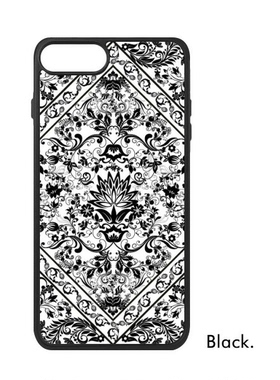 适用于iPhone克艺术花朵现代对称Xr手机壳max保护套678plus硅胶11