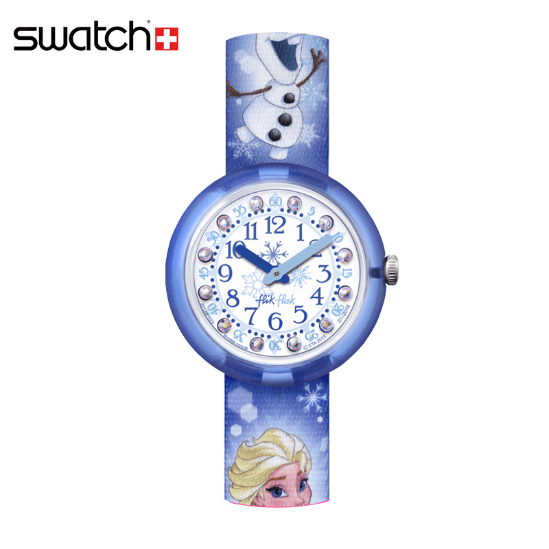 Swatch/˹ÎÖç÷ÊÖ±í ·É·Æ¶ùͯʯӢÊÖ±í±ùÑ©ÆæÔµ¶¯Âþͯ±íZFLNP023