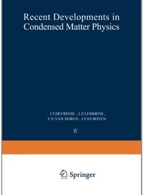【预售】Recent Developments in Condensed Matter Physic...