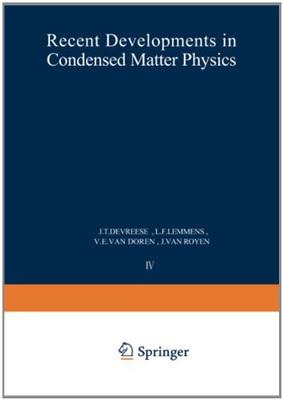 【预售】Recent Developments in Condensed Matter Physic...