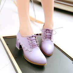 2015 spring designer shoes flow Korean coarse with clean minimalist shoes leisure shoes pointed laced shoes