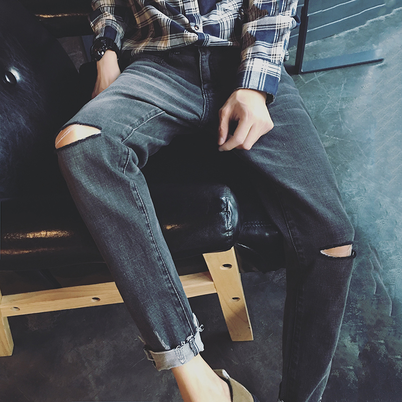 Jeans pour adolescent pieds Slim BWXD pour automne - Ref 1485117 Image 1