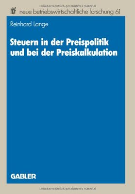 【预售】Steuern in Der Preispolitik Und Bei Der Preisk...