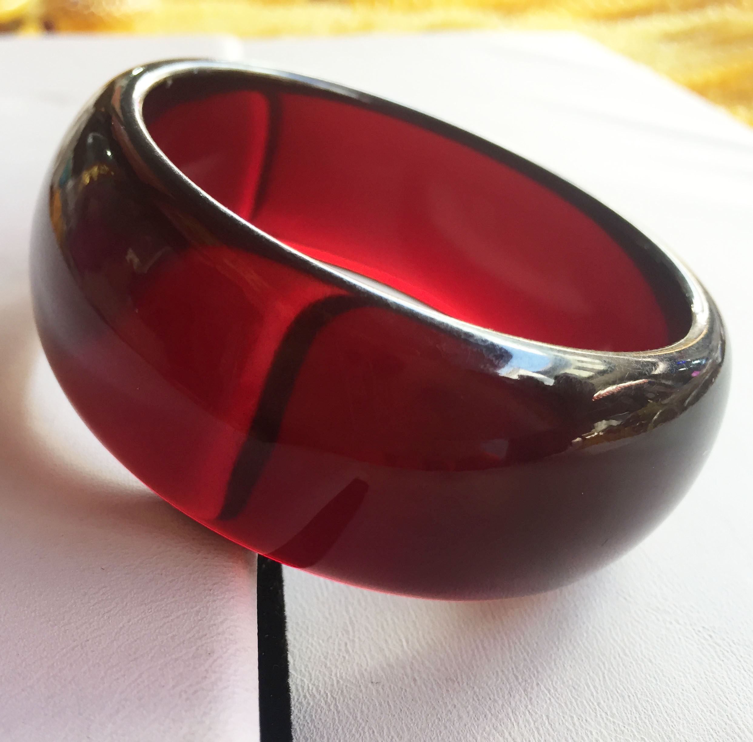 玉手镯 血泊手镯波罗蜜海血泊加宽玉镯子 虎皮蜜蜡手镯 女款镯子