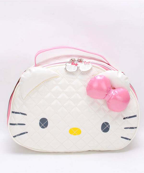 Clearance Japan hello Kitty Quilted female bag Leatherwear Ladies Small bag Cosmetic Inclined shoulder bag Handbagin the Storage consolidation , Home Storage appliances , Storage bag , Cosmetic  category - from Buy2taobao.com to provide professional Taobao agent buy service