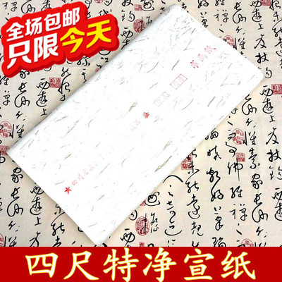 习题专用书画字画四尺宣纸 低价练习特价包邮毛笔国画生宣