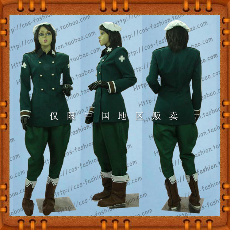 包邮东京大贩卖黑塔利亚APH瑞士服送脚套cos服全套男女服装