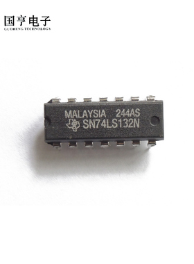 直插 74LS132 74LS132N DIP-14 原装 2输入端四与非施密特触发器