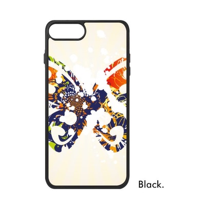 适用于iPhone色蝴蝶动物剪影涂鸦Xr手机壳max保护套678pro硅胶112