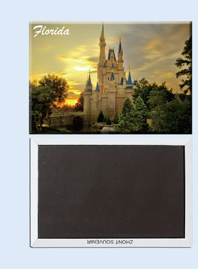美国 佛罗里达乐园城堡 磁性冰箱贴 旅行纪念品 导游礼物 22795