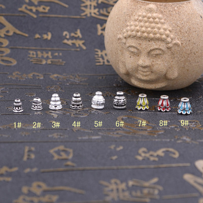 diy时尚风饰品纯银水晶手串佛塔