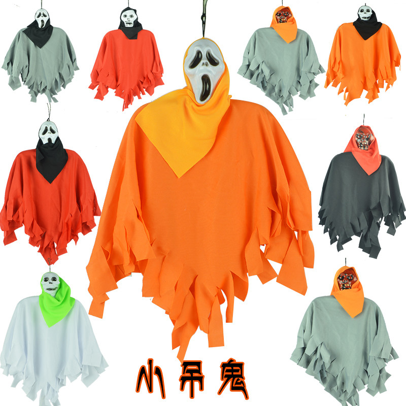 万圣节骷髅吊鬼酒吧ktv鬼屋密室道具恐怖整蛊玩具吊死鬼装饰挂件