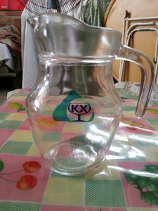 透明玻璃啤酒扎壶 带把分酒器酒勺果汁壶鸭嘴壶分酒壶分酒器