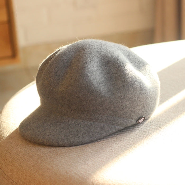 羊毛呢光板小猴子百搭风南瓜帽