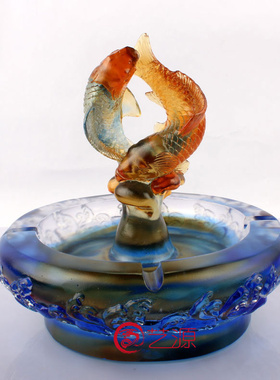 琉璃领导客户同事风摆件送长辈