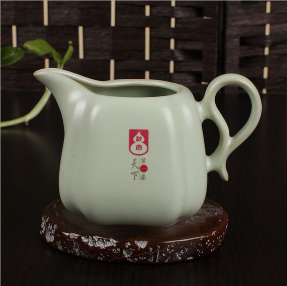 公道杯分茶器开片汝窑茶海冰裂青公道杯