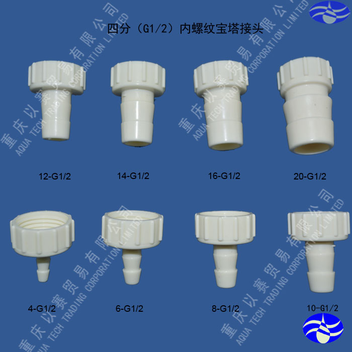 塑料内丝直通4分水嘴接头图片
