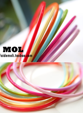 韩国进口 AZNAVOUR AZ 马卡龙色0.5cm基础压发发箍头箍