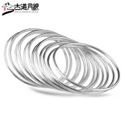 Trail Yunnan 990 silver Bangle in Sterling Silver the Moon pure silver bracelets handmade silver bracelet hand Joker fine circle